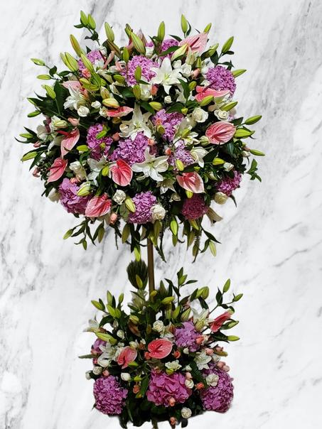 Bouquet Royal Fuchsia & Blanc
