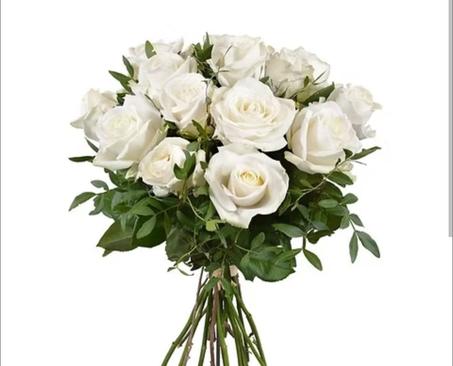 Élégance Blanche – Bouquet de Roses Blanches