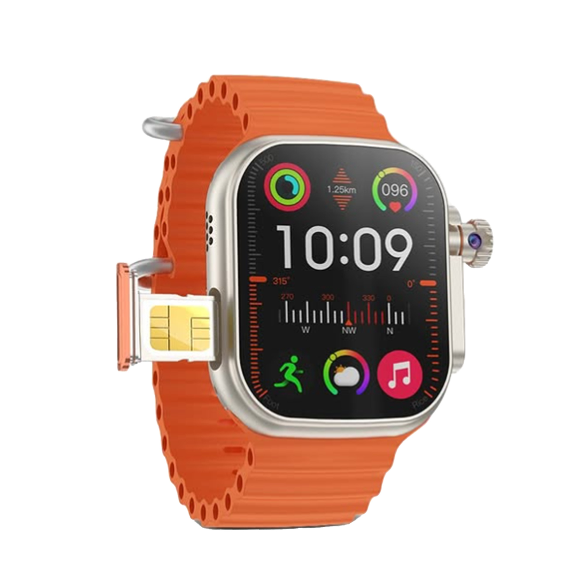 • ساعة سمارت بمدخل شريحة + 3 استيك هدية