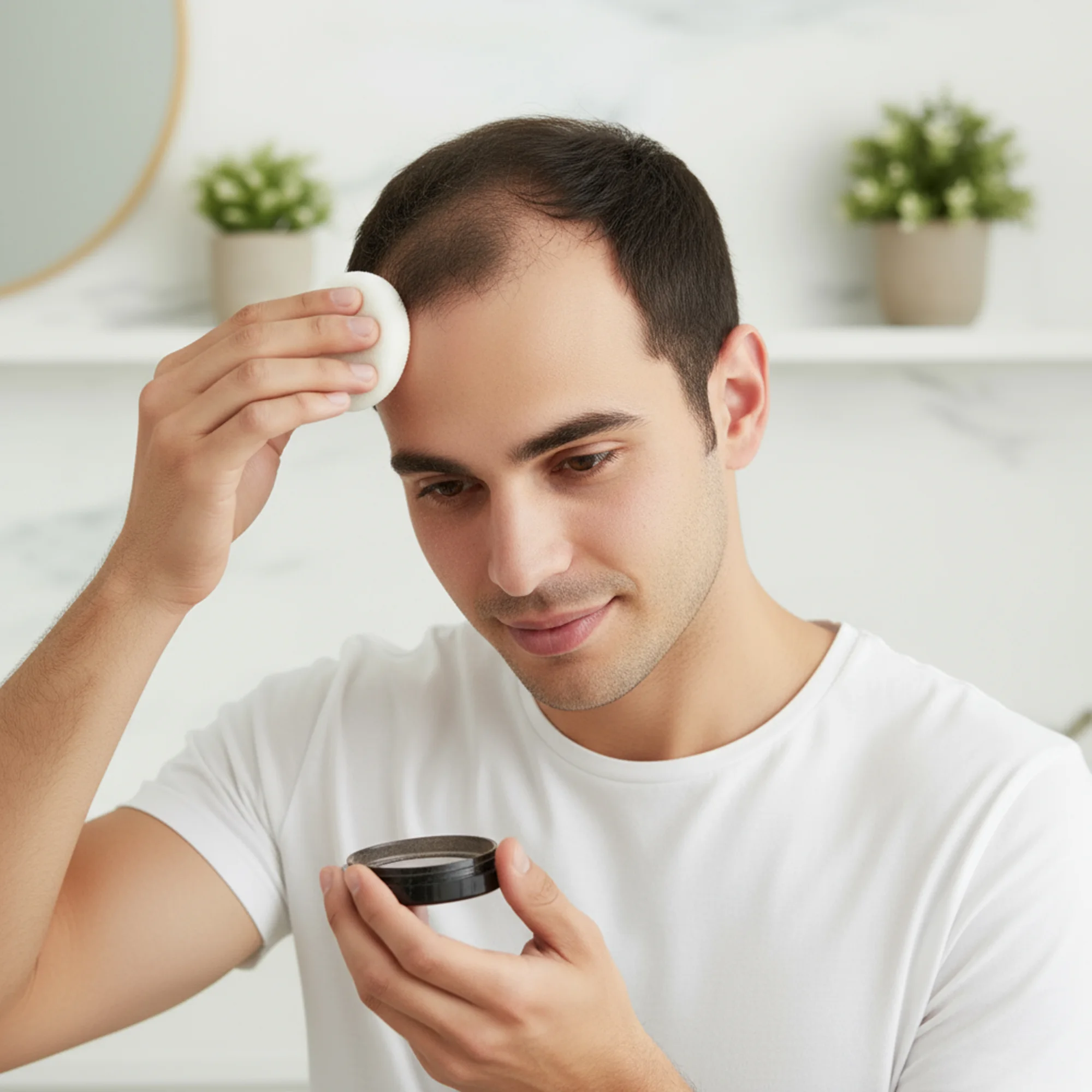 عرض 2 بودرة لتكثيف وإخفاء فراغات الشعر للرجال والنساء