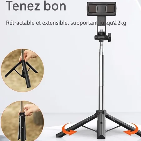 Trépied selfie Perche 2m