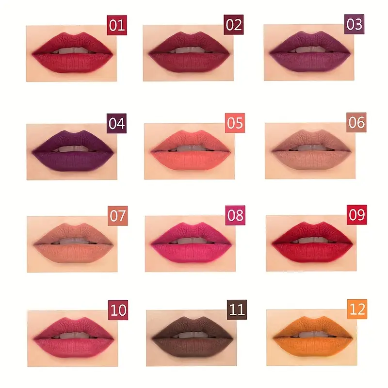 Coffret 12 Crayons Lèvres – Couleurs Ultra Tendance