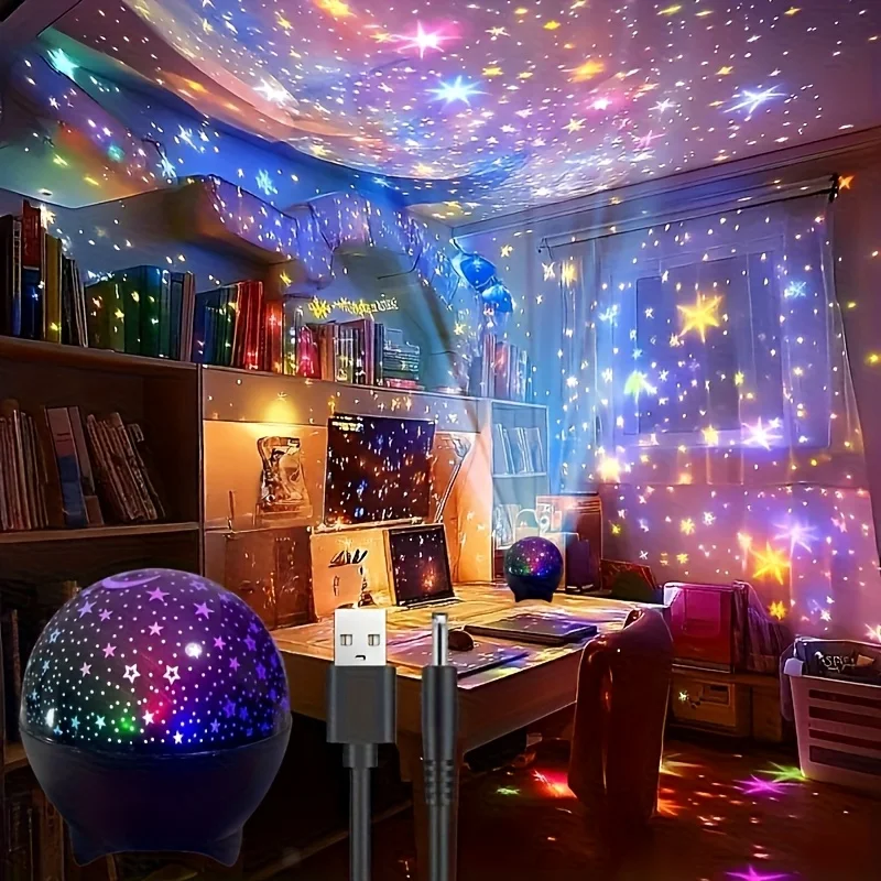 Lampe Galaxie RGB Starry Night – Projection Étoiles & Lune | Ambiance Magique CG