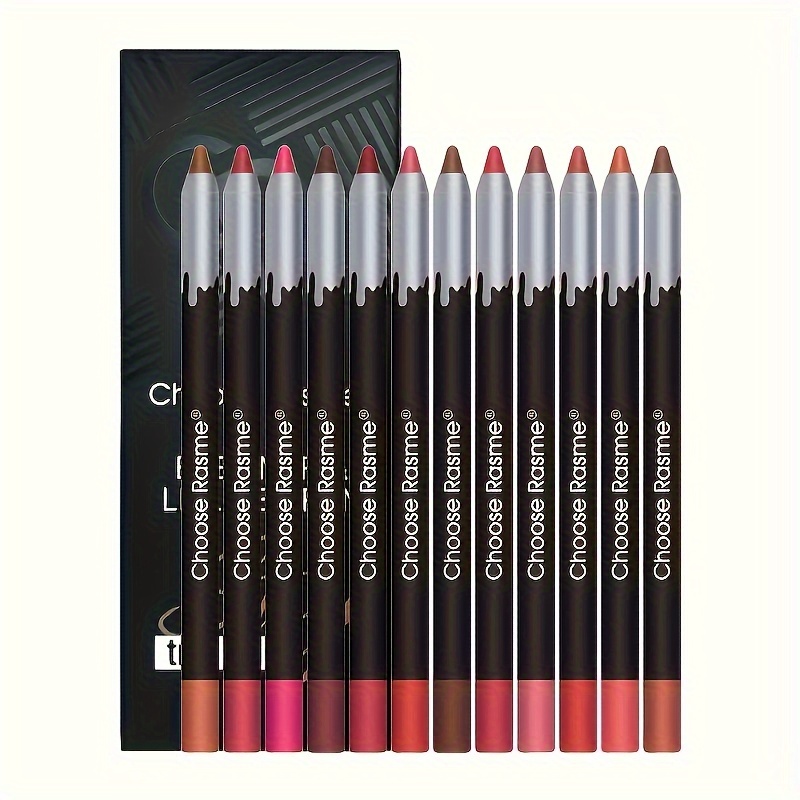 Pack de 12 crayons à lèvres et Eye-liner mats en velours Choose Rasme®