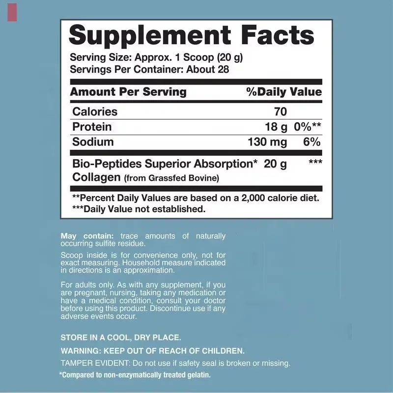 Lively Whale™ - Collagène Hydrolysé Premium (567g) : Soin Complet Peau, Cheveux & Ongles