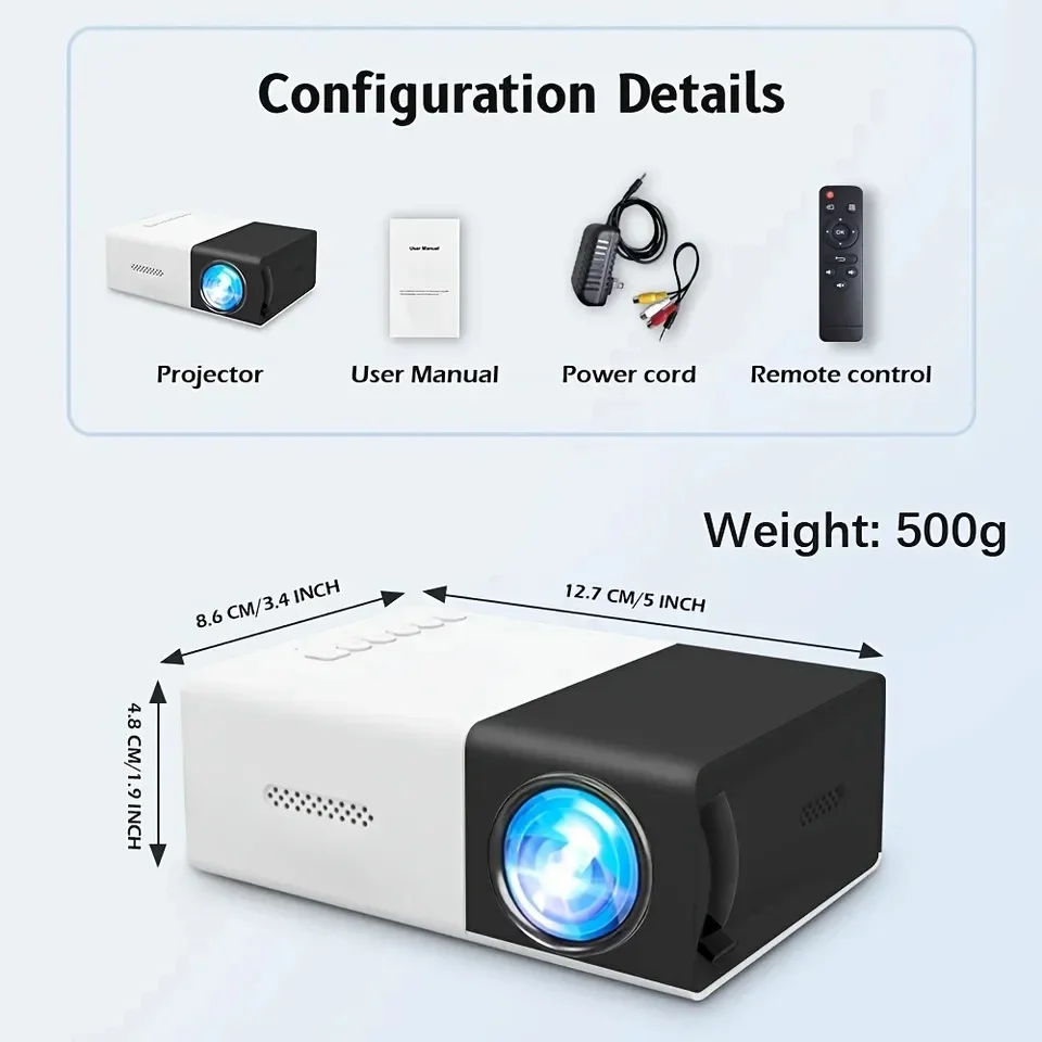 CineSmart™ - Projecteur Android 11 (Cinéma de Poche) : Streaming & Partage d