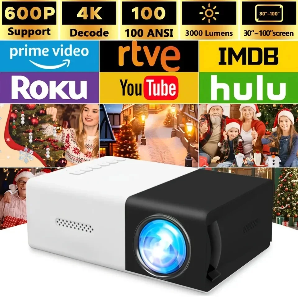 CineSmart™ - Projecteur Android 11 (Cinéma de Poche) : Streaming & Partage d