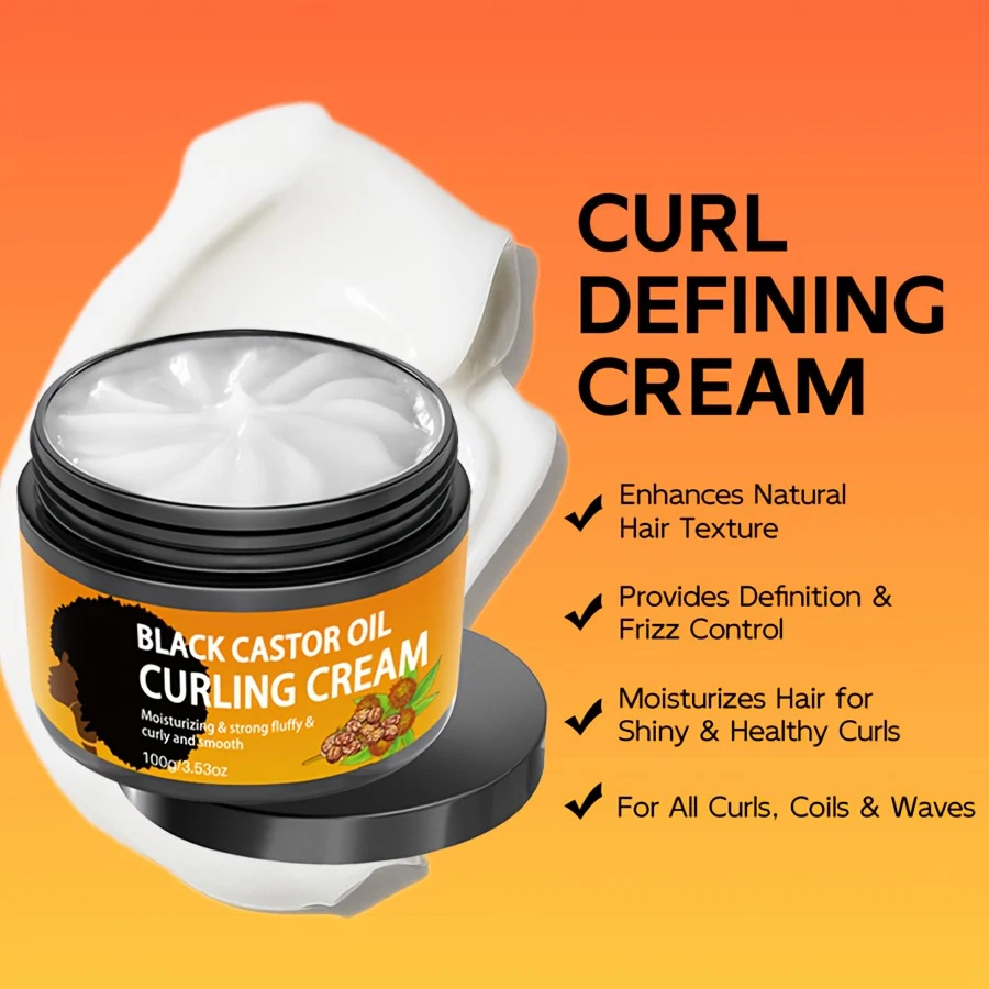 BLACK CASTOR OIL CURLING CREAM 100g