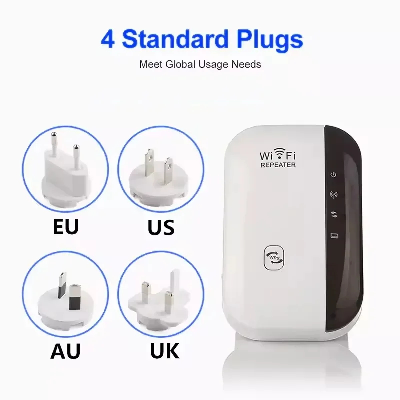 Amplificateur de signal Internet 300Mbps répéteur 802.11 Wifi répéteur 2.4GHz