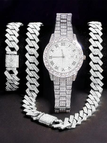 Pack Prestige Homme – Montre + Collier + Bracelet GB