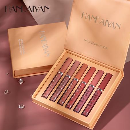 Ensemble 6 en 1 Teintes - Rouge à Lèvres Liquide Mat