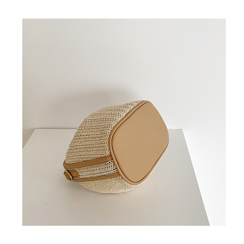 Été Nouvelles Vacances Tendance Herbe Tricoté Sac à Main Mode Sac à Main Femme Tendance Quotidien Polyvalent Une Epaule Diagonale Chevauchée