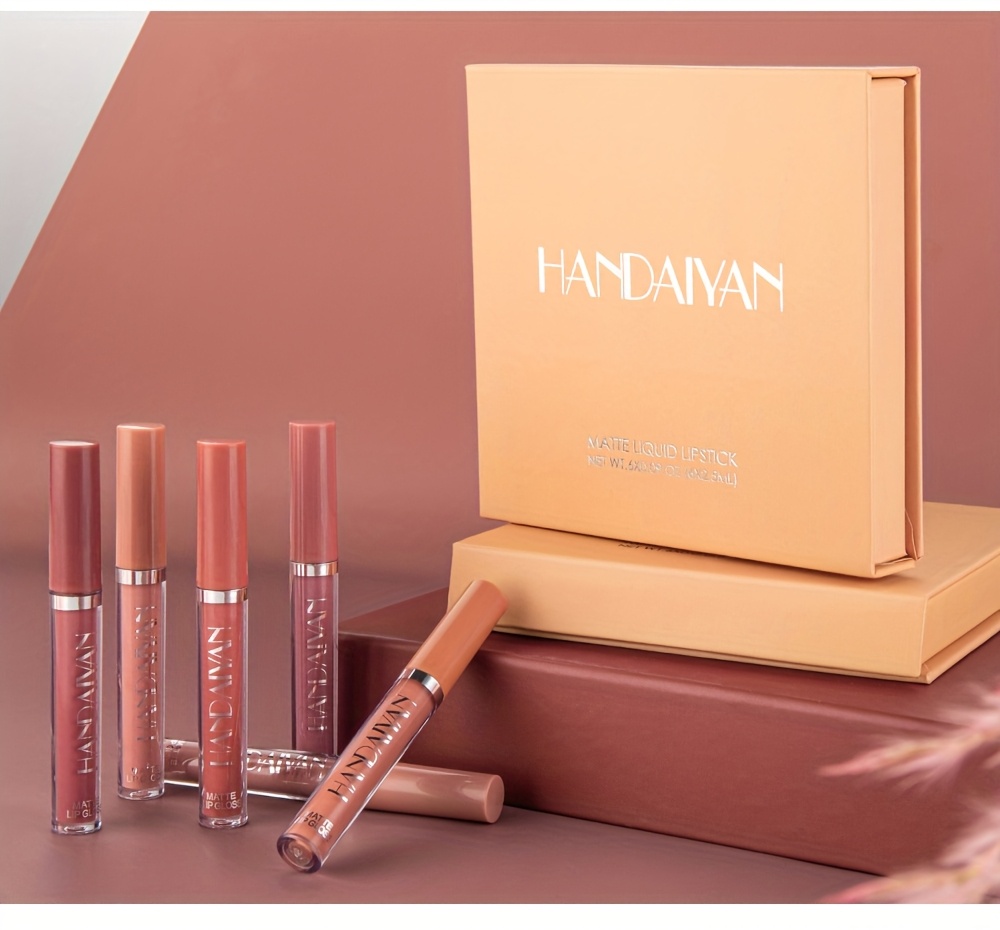 Ensemble 6 en 1 Teintes - Rouge à Lèvres Liquide Mat