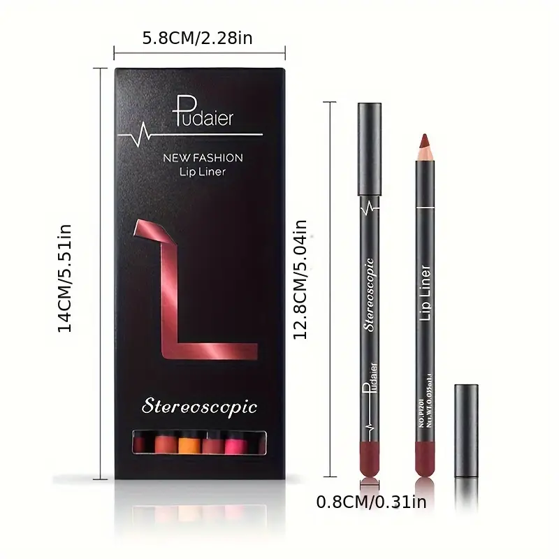 Coffret 12 Crayons Lèvres – Couleurs Ultra Tendance