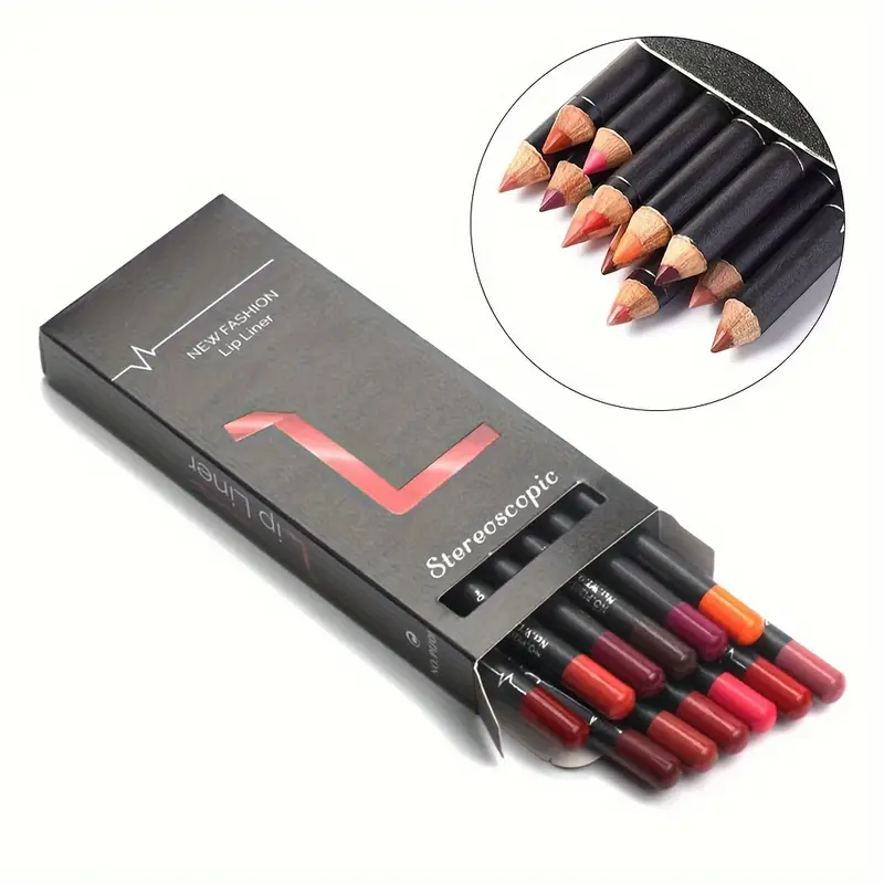 Coffret 12 Crayons Lèvres – Couleurs Ultra Tendance