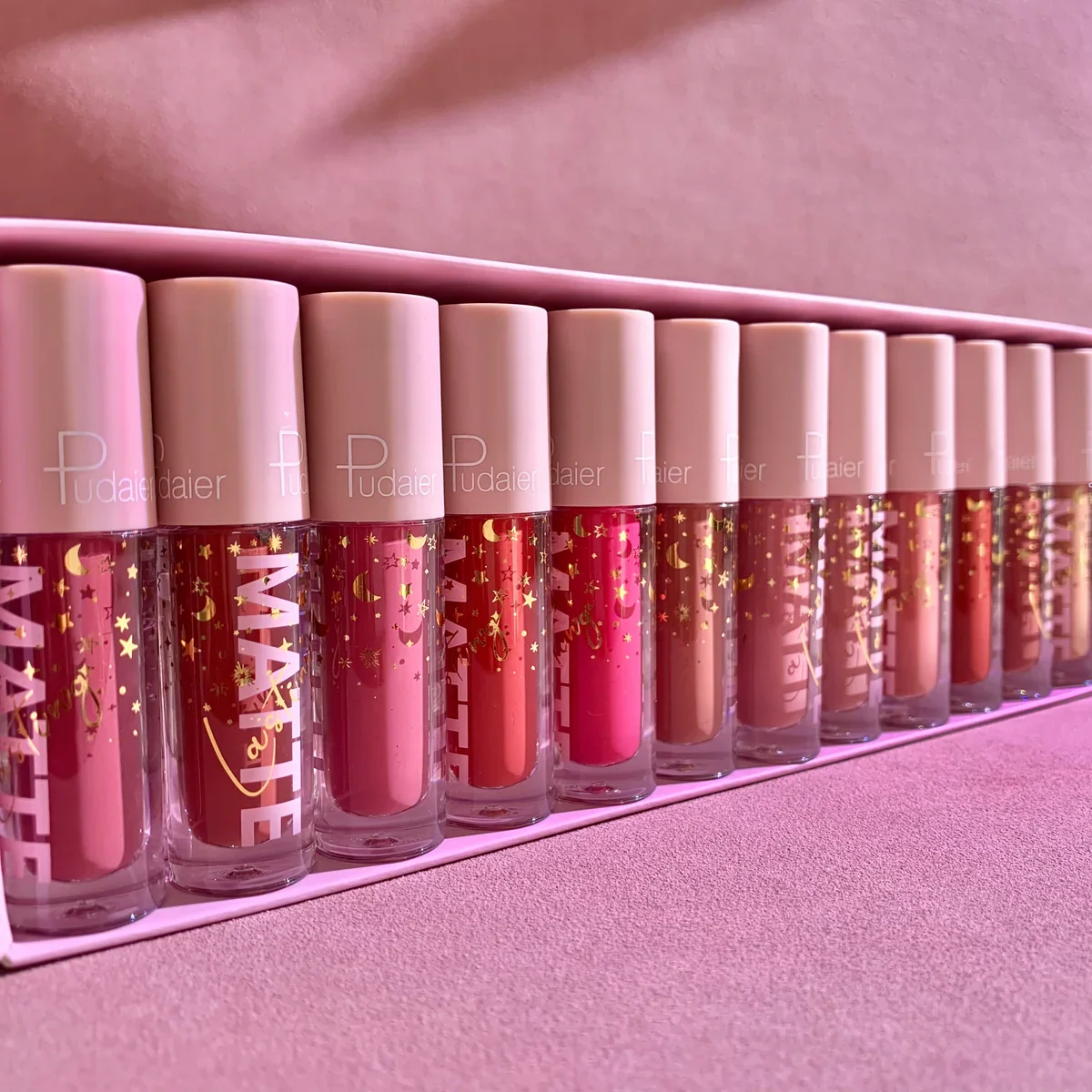 Kit 12 couleurs de rouge à lèvres liquide riches et variées
