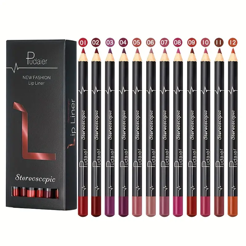 Coffret 12 Crayons Lèvres – Couleurs Ultra Tendance