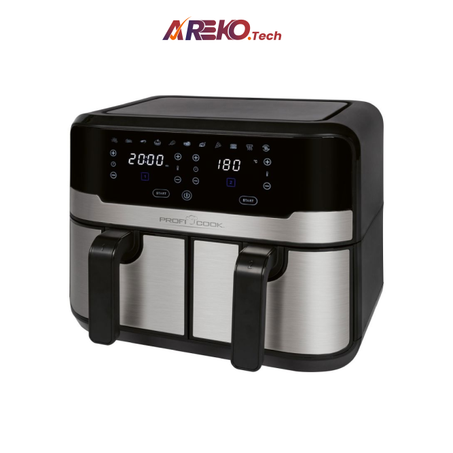 Double friteuse à air chaud avec écran tactile " Proficook PC-FR 1242 H"
