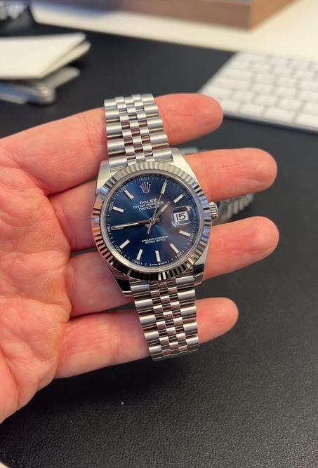 Rolex Datejust bleu