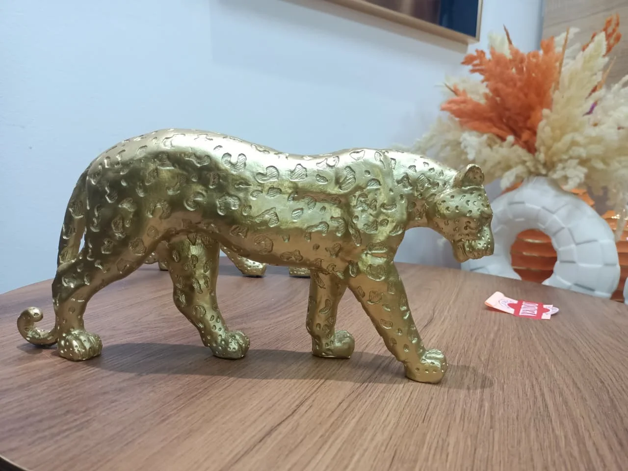 Jaguar décoratif doré ( disponible en 4 tailles )