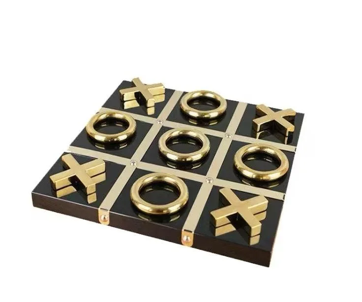 Jeux Xo Décoratif En Bois Et Métal Inoxydable
