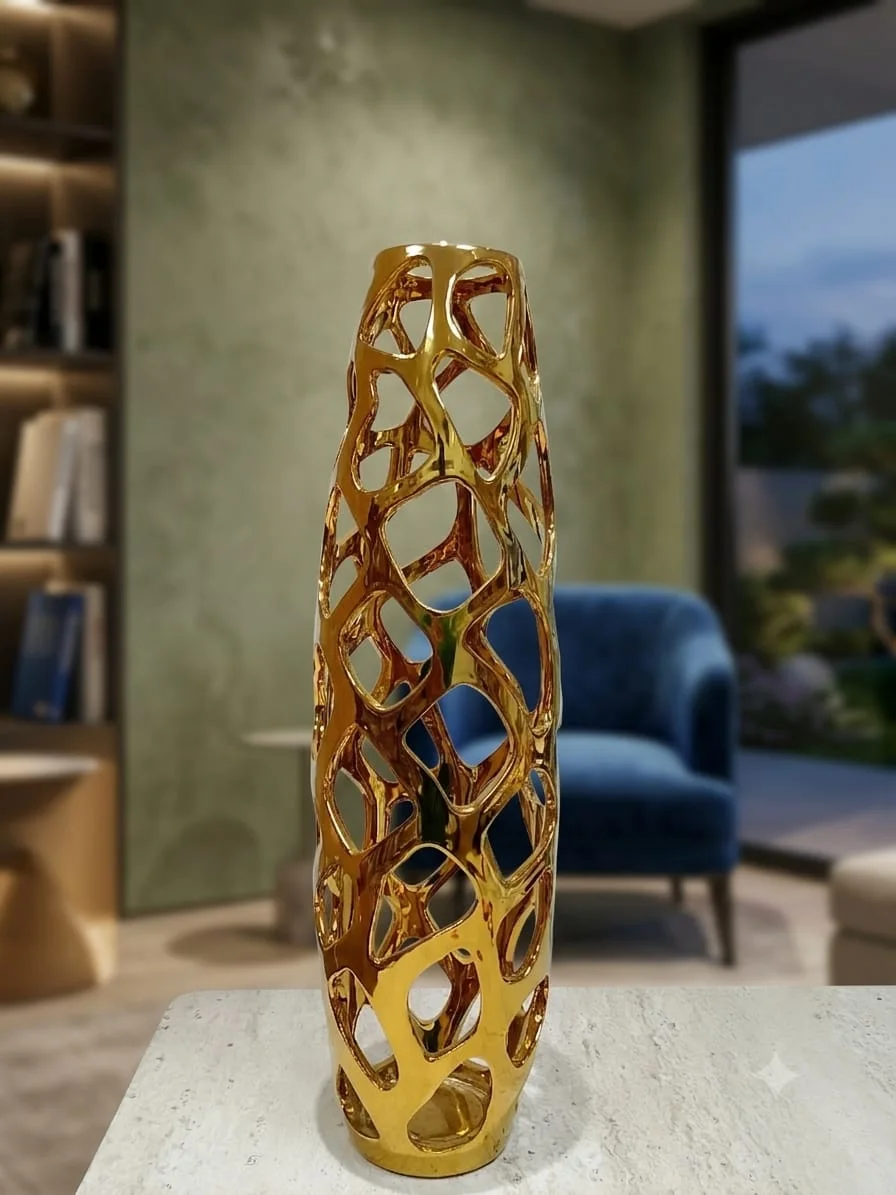 Vase style Macho  en porcelaine