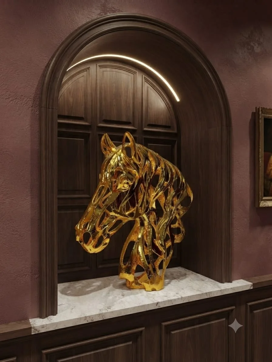 Sculpture Cheval créative en Métal