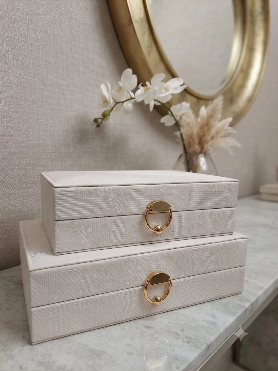 Ensemble de Boîtes de Rangement Décoratives