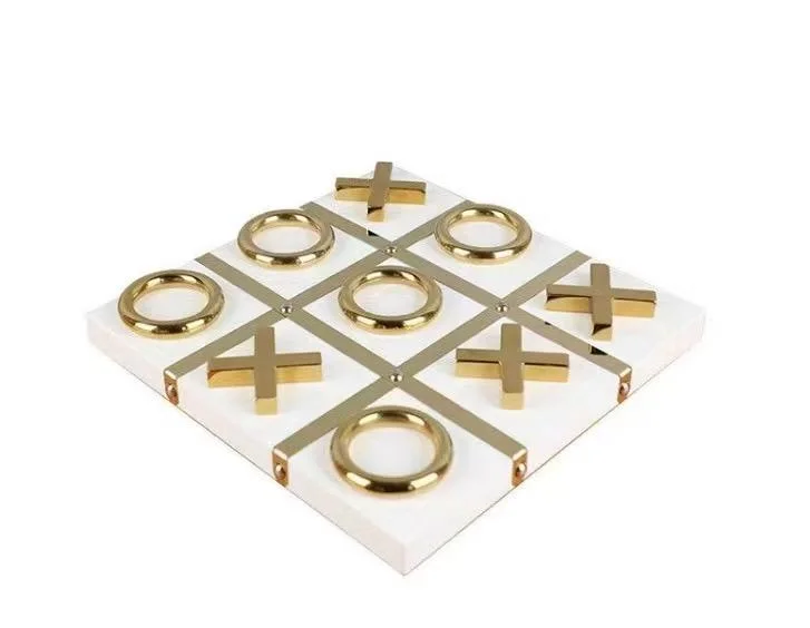 Jeux Xo Décoratif En Bois Et Métal Inoxydable