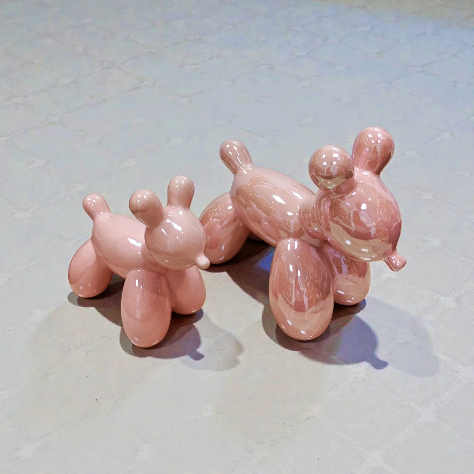 Deux Chio décoratif en porcelaine