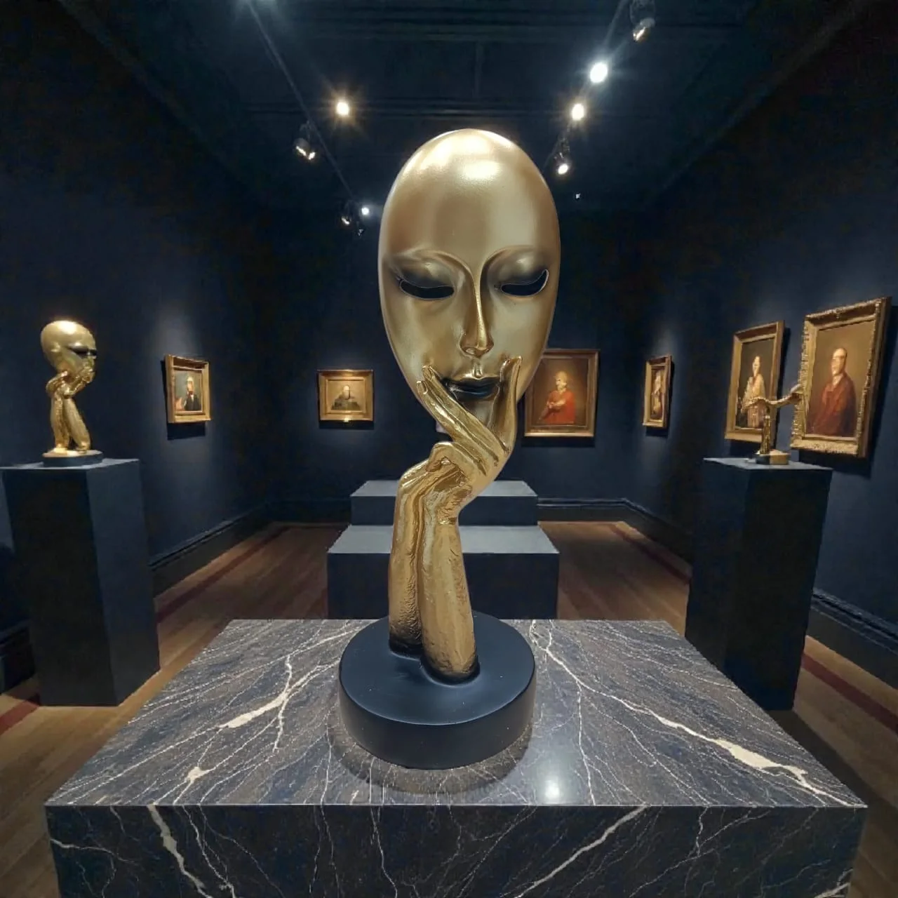 Statu Artiste en résine  28 x 10 cm