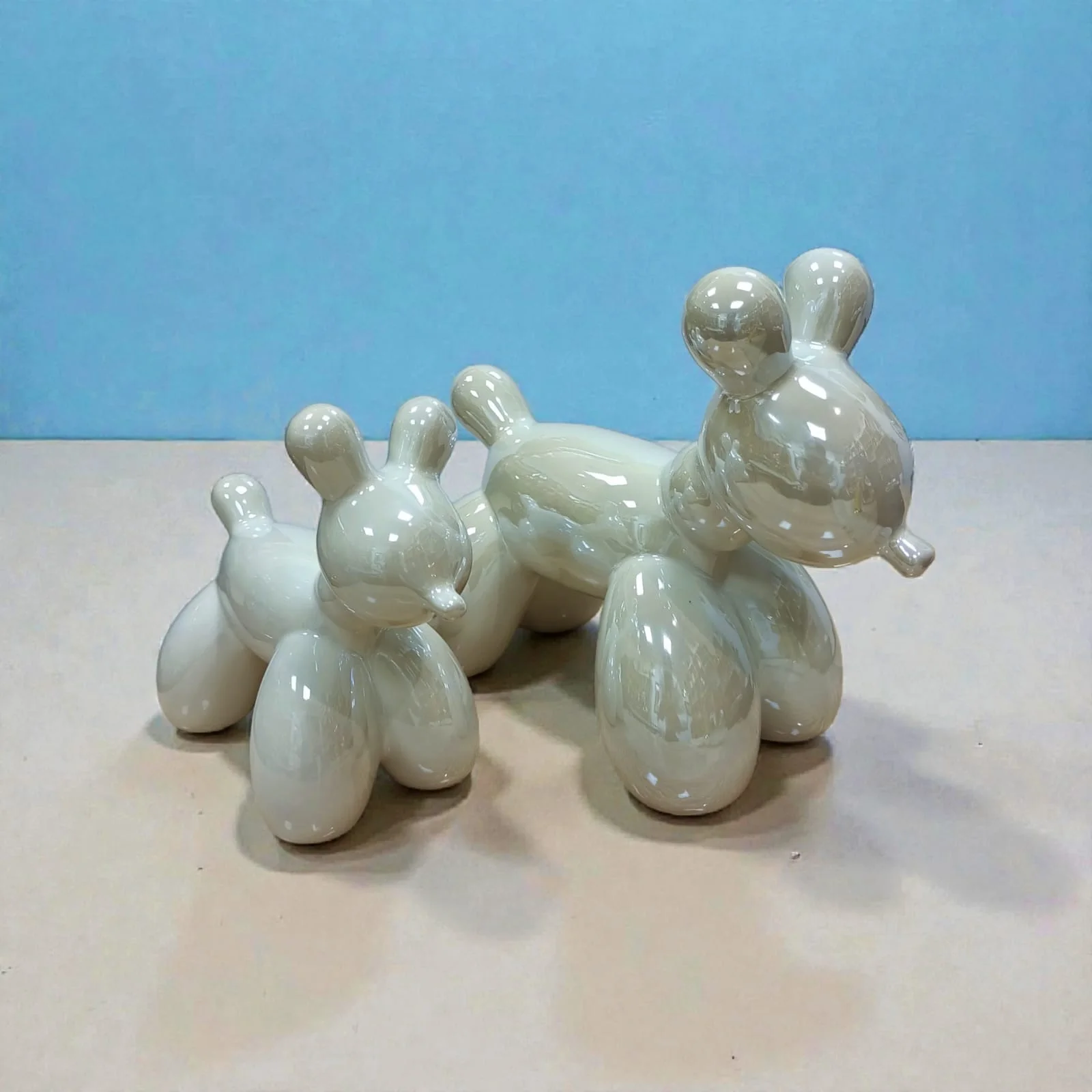 Deux Chio décoratif en porcelaine