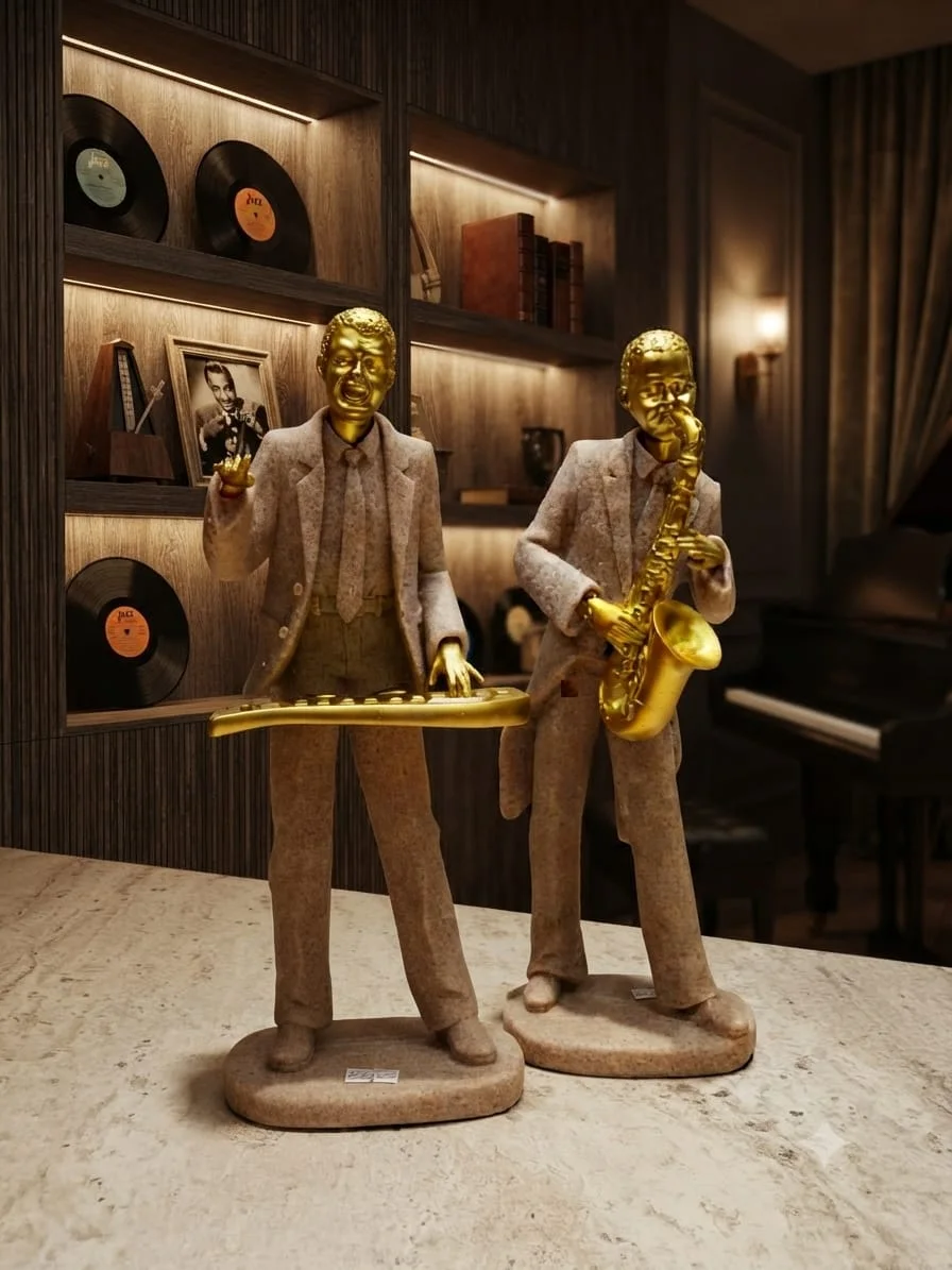 Duo Statuettes Décoratives 