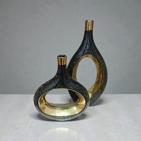 Duo vase en porcelaine