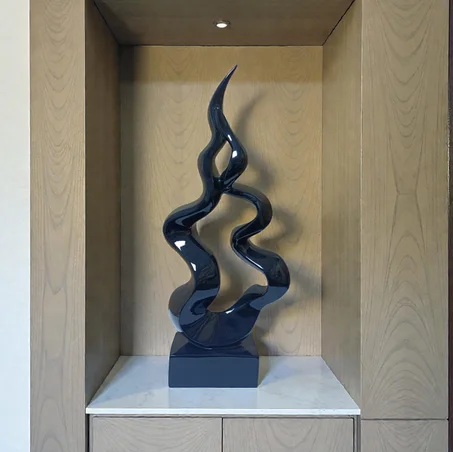 Décoration d'art noir en porcelaine