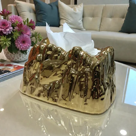 Boite a mouchoirs porcelaine