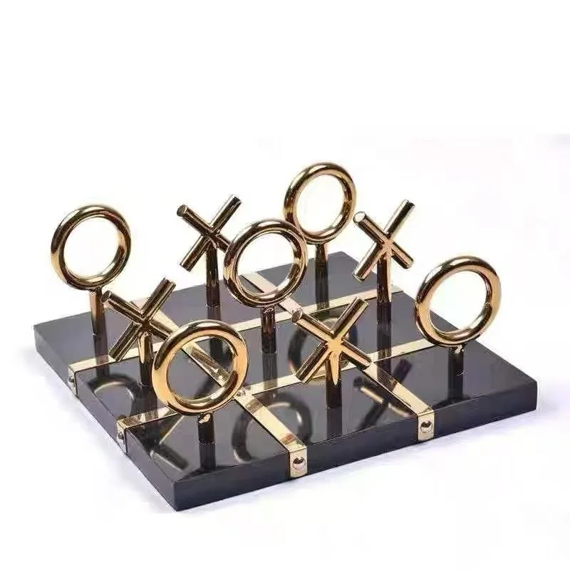 Jeux Xo Décoratif En Bois Et Métal Inoxydable