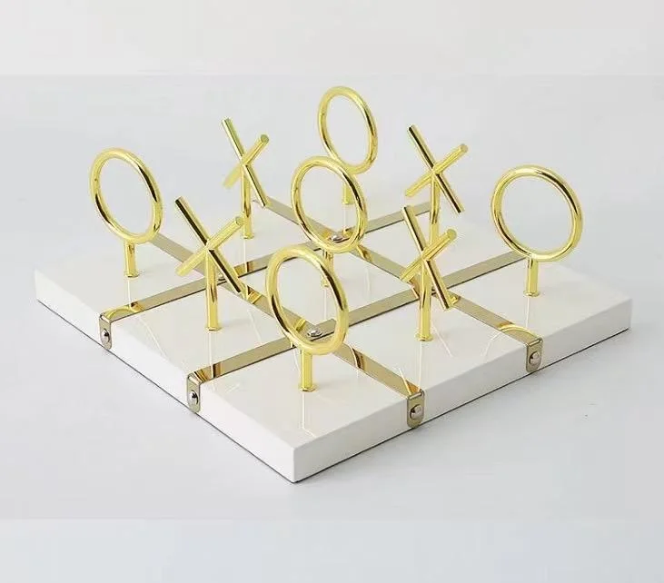 Jeux Xo Décoratif En Bois Et Métal Inoxydable
