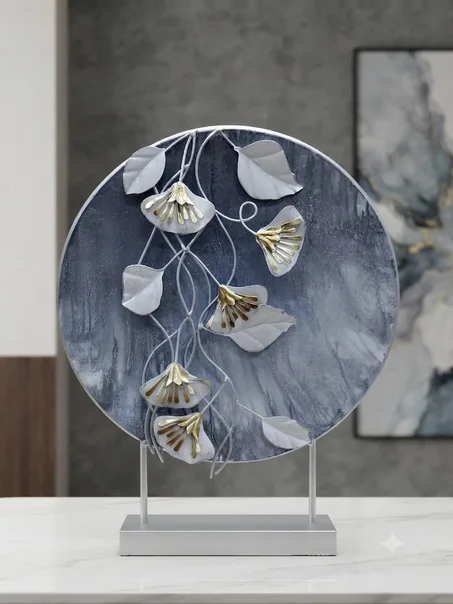 Tableau Décoratif Sculptural Ginkgo Biloba sur Pied