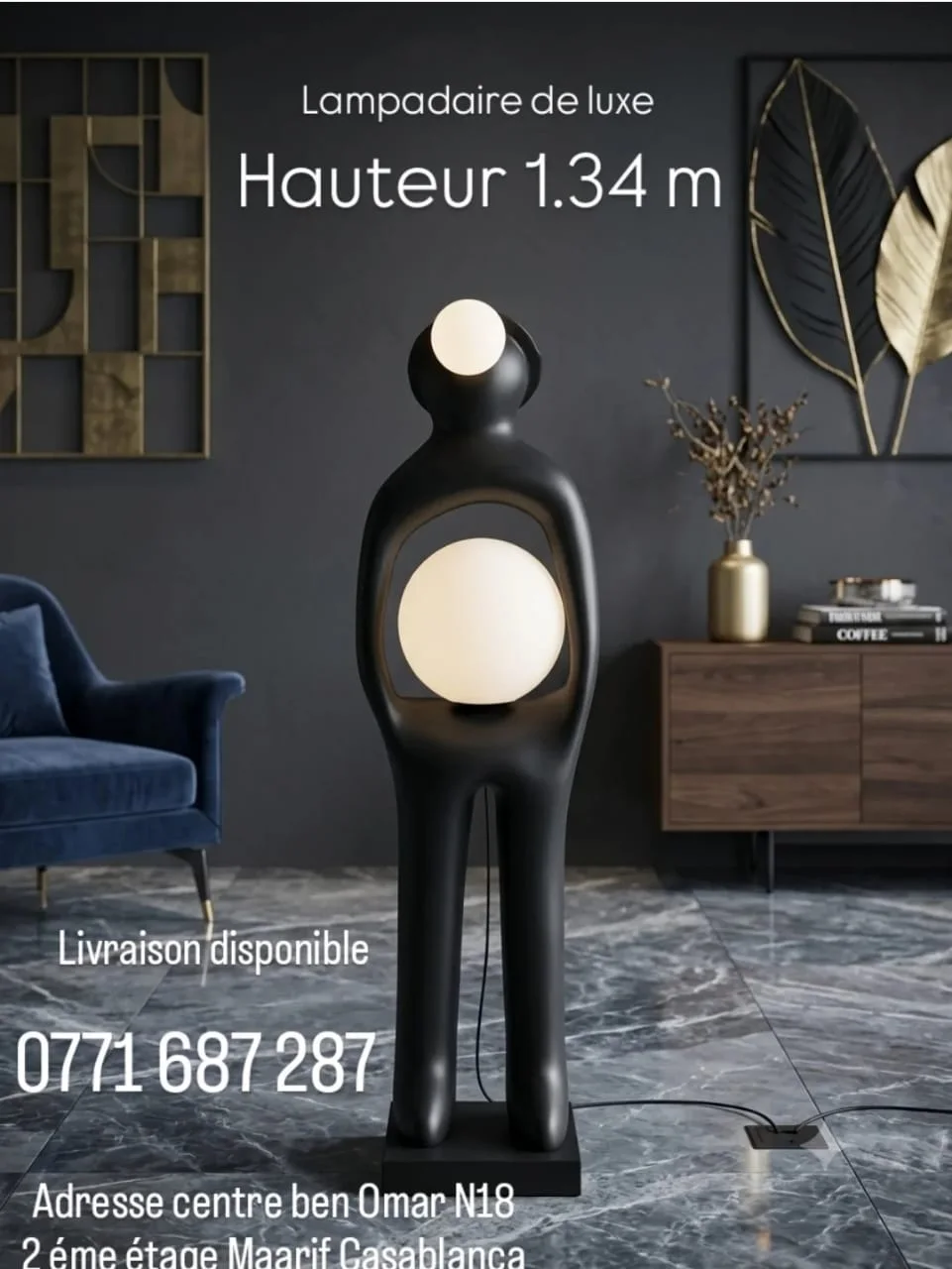 Lampadaire Mega Charlie 1.34 m