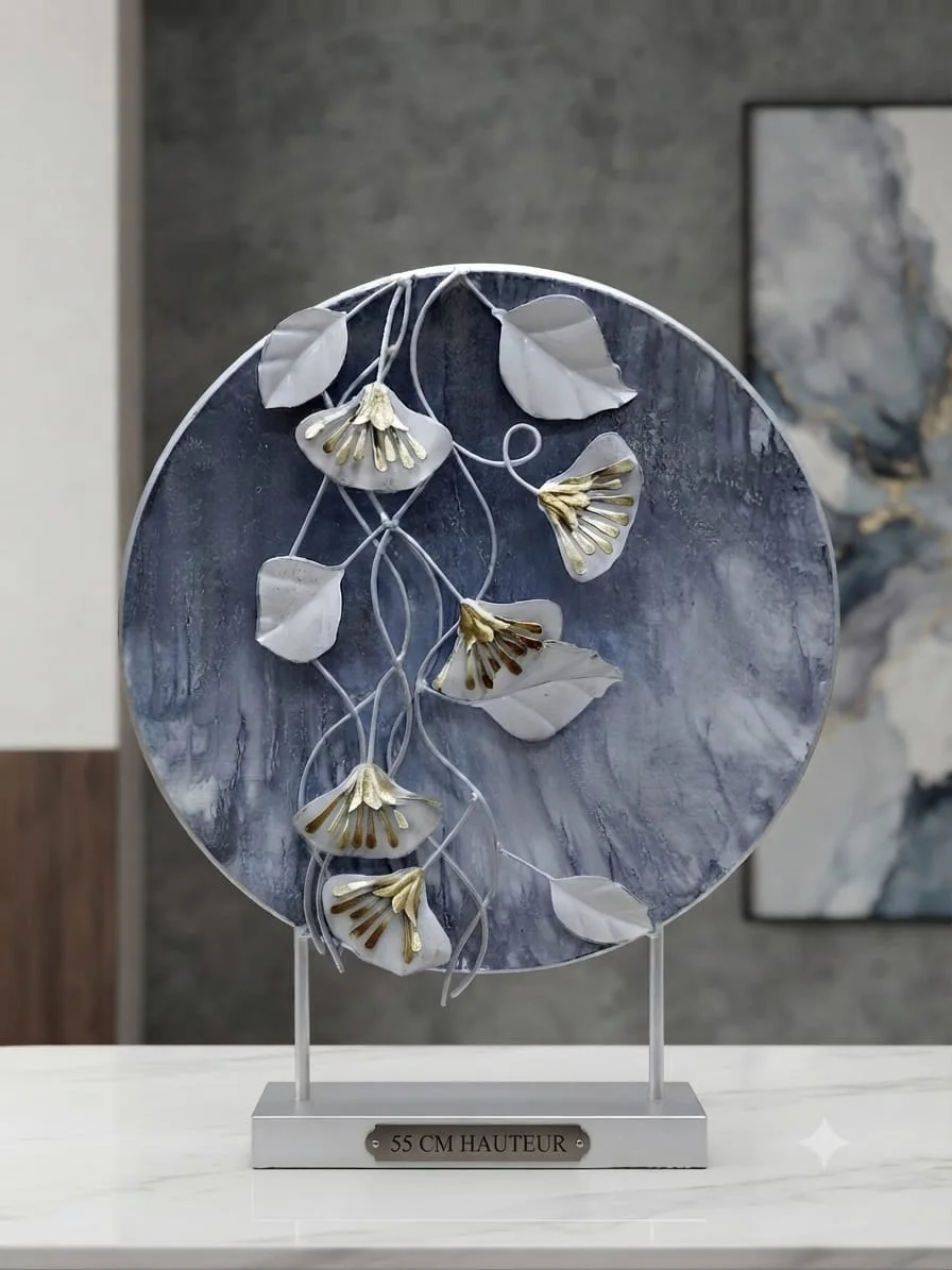 Tableau Décoratif Sculptural Ginkgo Biloba sur Pied