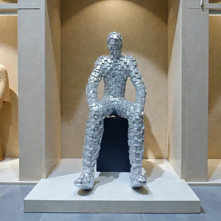 Statue man ( avec support )