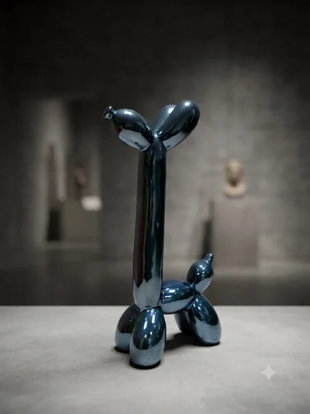 Sculpture Décorative Chien Ballon Pop Art (Style Jeff Koons)
