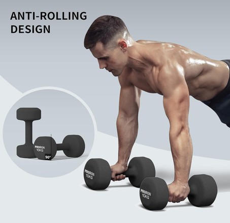 دمبل من النيوبرين للتمارين واللياقة البدنية