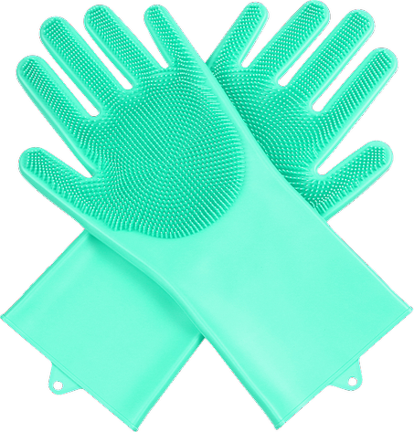 قفاز واقي لليدين لغسل الاواني و الخضار و الفواكه