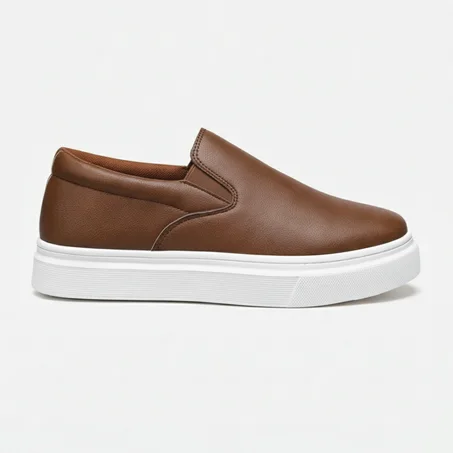 Sneakers Business Casual Homme - Cuir Souple & Chic
