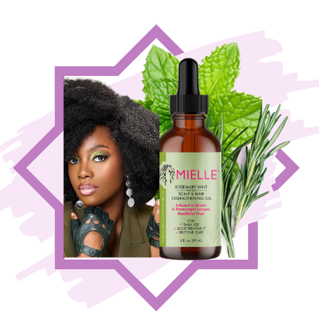 مييل إكليل الجبل والنعناع العضوي ويشجع نمو الشعر