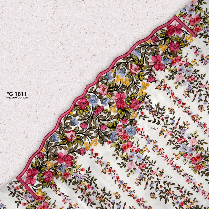 Mukhawar Khuta Al Amber 100% Premium Cotton fabric.  - FG 1811