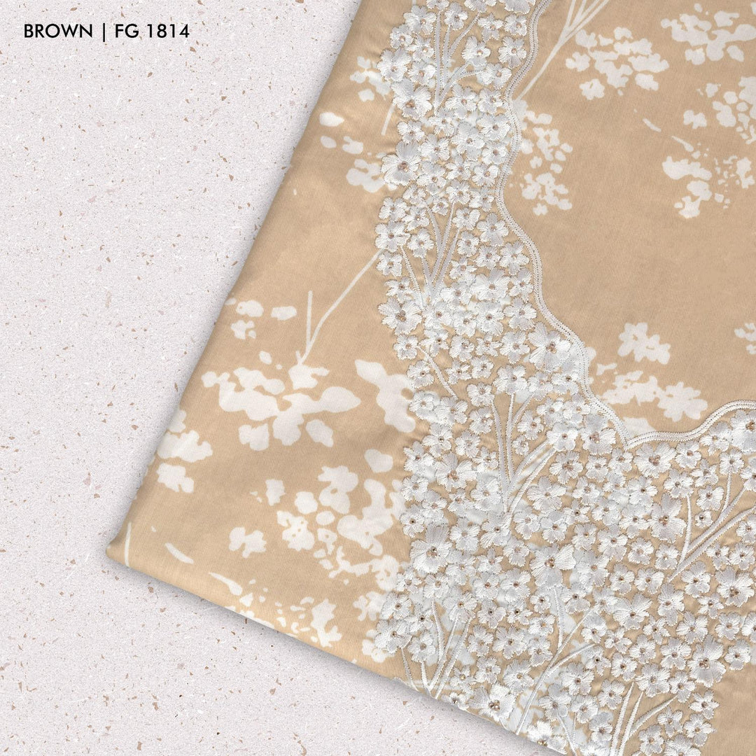 Mukhawar Khuta Al Amber 100% Premium Cotton fabric.  - FG 1814