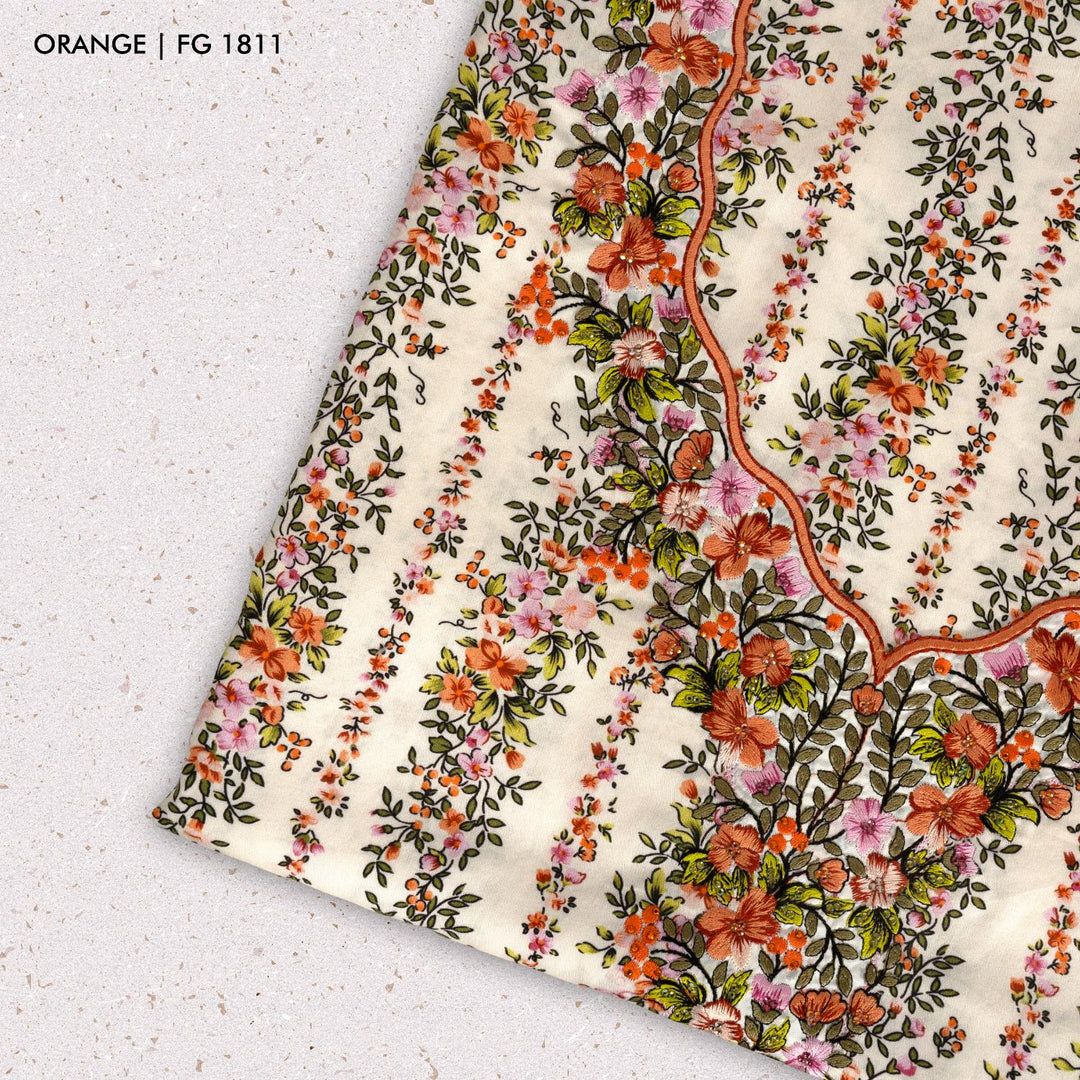 Mukhawar Khuta Al Amber 100% Premium Cotton fabric.  - FG 1811